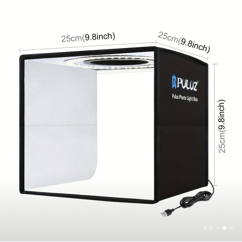 Photo Studio Light Box 9.8 inch with 12 Colors Backdrops - Picture 8 of 9